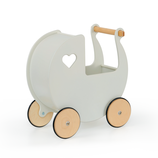 Luxury Doll Pram In Off White